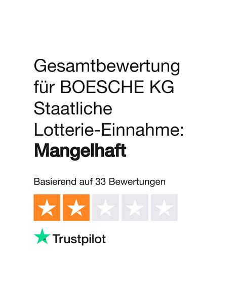 BOESCHE KG Staatliche Lotterie.